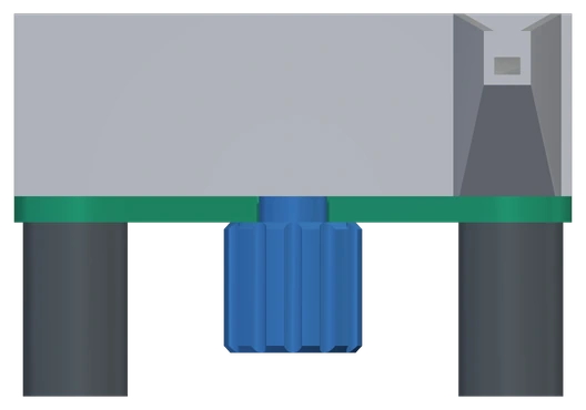 Vista lateral do jig